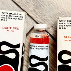 Vintage Speedball 37cc Water Soluble Block Print Ink Lot Of 15 Tubes