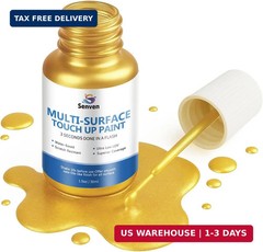 SENVEN Liquid Gold Leaf Paint High Gloss Multi Surface Rich Gold Paint for Metal