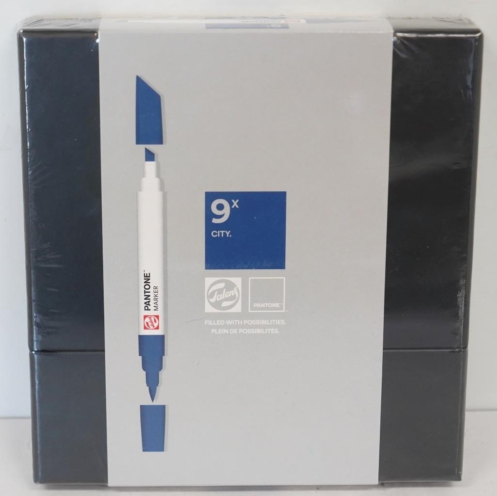 NEW – Royal Talens 9pk Pantone Dual Tip Sketch Markers – City