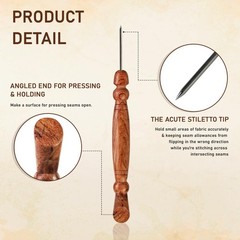 Stiletto & Pressing Tool – Essential Quilting/Sewing Tool Stiletto, Presser