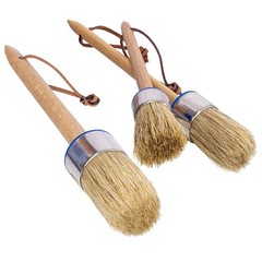 Chalk Paint Brush Set – 3 Pcs Chalk Paint for Furniture Natural Bristle Paint…
