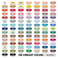 Oil Pastels 100 Colors 104 Sticks Professional Artist Blending Layering Vibrant