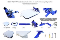 INTBUYING 1 Color Screen Printing Machine Desktop Fixed Type Press Updated One