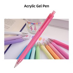 UPENOTE Retractable Acrylic Gel Pens, 12 1 Count (Pack of 12), Multicolor
