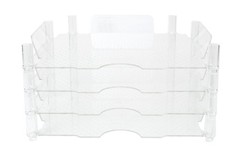 12×12 Inch Paper Trays, for Storing 12 by 12″, Clear