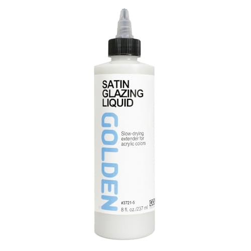 Golden Acryl Med 8 Oz Glaze Liquid Satin