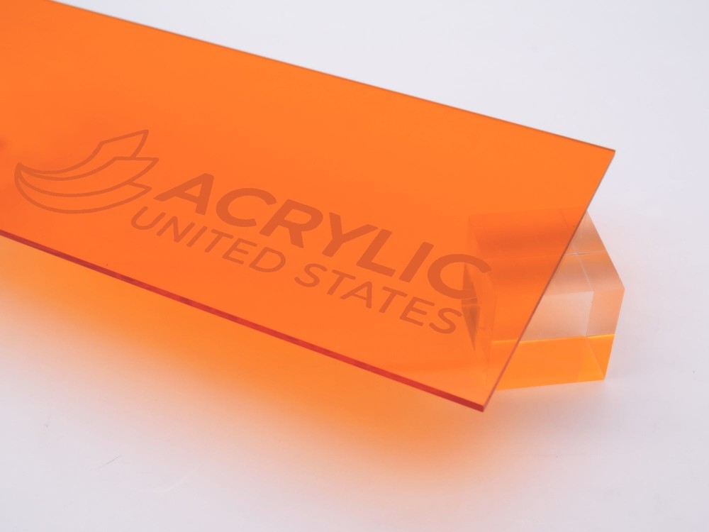 1/8″ Amber Transparent #2422 Acrylic Sheet