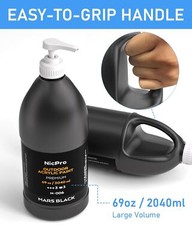 Nicpro Black Large Outdoor Acrylic Paint Set (69 oz, 2040 ml) Rich Art Painti…