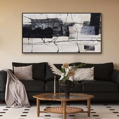Abstract Wall Art Framed Decor Canvas Wall Art For Living Room Modern Canvas …