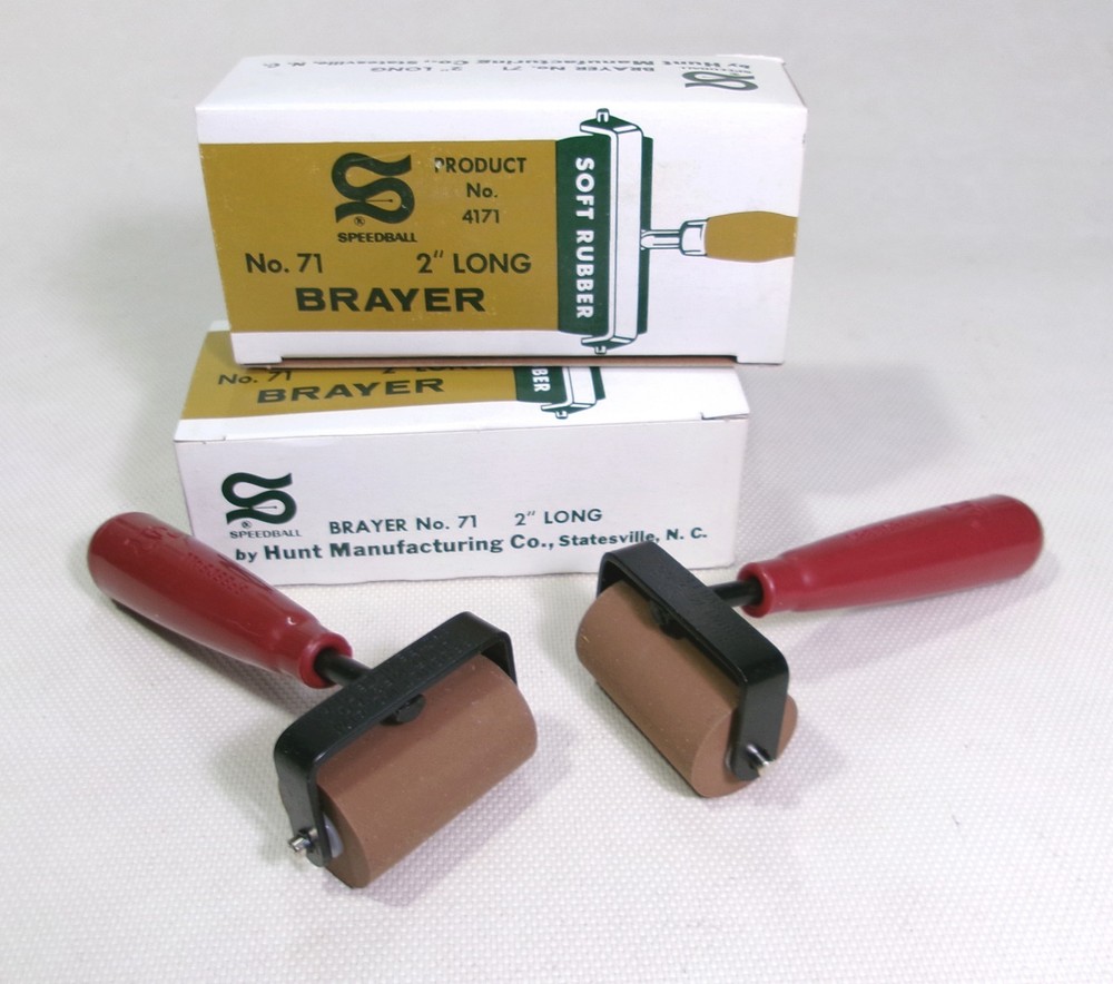 2 for 1 SALE..SPEEDBALL BRAYERS..2″ ea. SOFT RUBBER #71 / 4170 WHILE THEY LAST