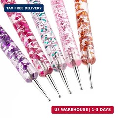 FULINJOY 20 Pcs Nail Art Design Tools, 15 Pcs Nail Art Painting Brushes with 5 P