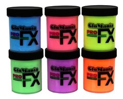 Glow in the DARK DayVisible UV Black Light Graffiti Art 1/2oz x 6 FREE UV KEY