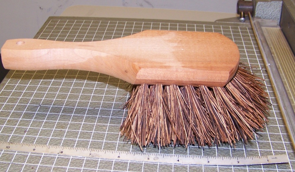 8″ Pot Brush Palmyra Handle Wood- Made in USA- FREE SHIPPING USA