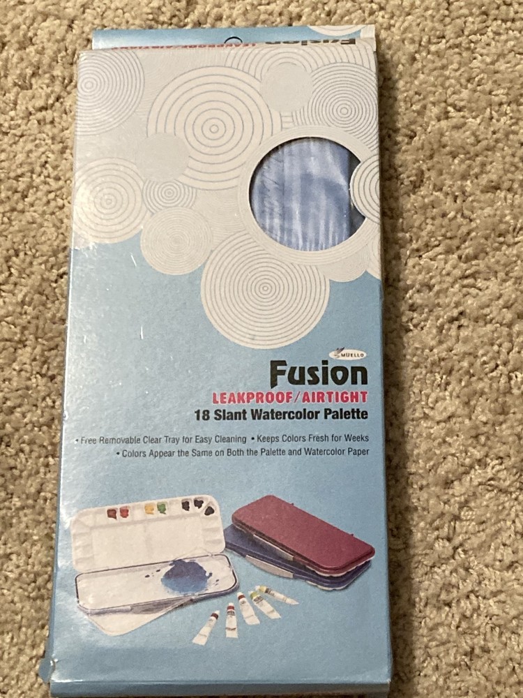 MijELLO Watercolor Palette WP-3018B Fusion Airtight Leak-proof 18 well