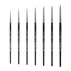 XDT#725 Fine Detail Brushes 7pcs Set, Detail Paint Brushes for Acrylic Oil