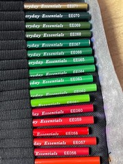 Everyday Essentials 70 Color Pencil With Roll Up Canvas Pen Bag NEW
