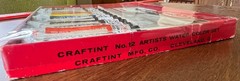 Vintage Craftint No. 12 Watercolor Set – Metal Tubes & Palette – Mid‑Century Art