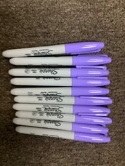Sharpie Permanent Ink Marker Pen, Fine Point, Original Sharpie – Lilac 2/5/10