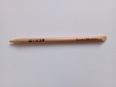 Rare Unnumbered Vintage Karisma Coloured Pencil Yellow Ochre Used Karismacolor