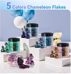 Chameleon Flakes Pigment Powder for Resin Nail Art Soap Making – 50g