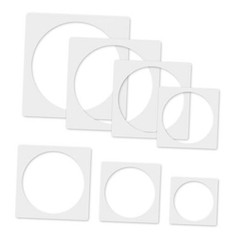 Round Stencil, 8 PCS Different Size Round Stencils, Template Stencil, round