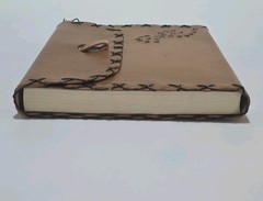 Brown Leather Stiched And Studded 8″x6″ Inch Journal-Art Sketch Book Thick Paper