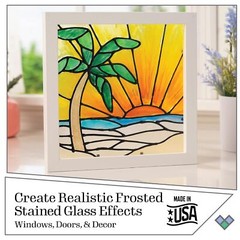Gallery Glass, Frost Clear Stained Glass 2 fl oz Brilliant Smooth Finish Pain…