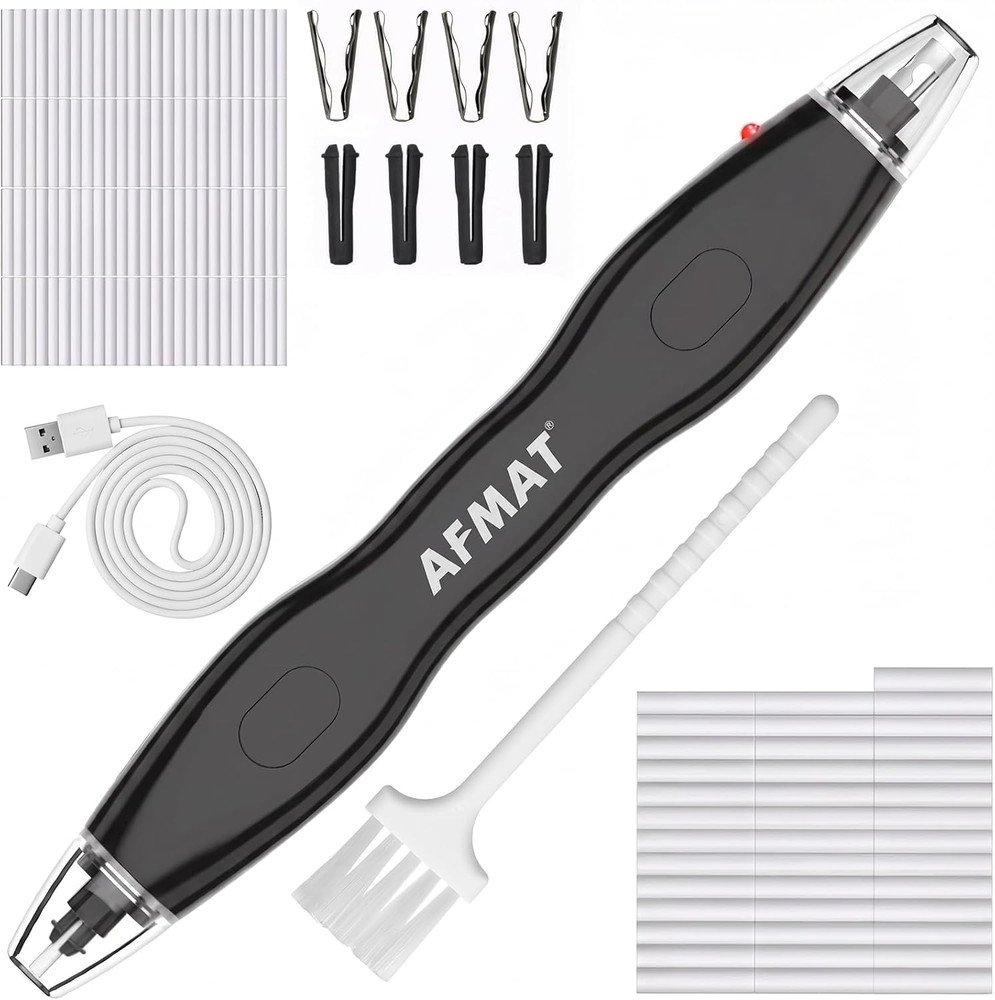 AFMAT Electric Eraser, with 140 Eraser Refills, Rechargeable Pencil Erasers for