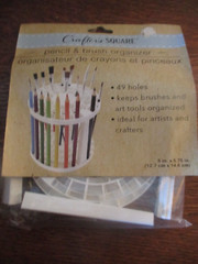 NIP Crafter’s Square PENCIL And PAINT BRUSH ORGANIZER – 49 holes
