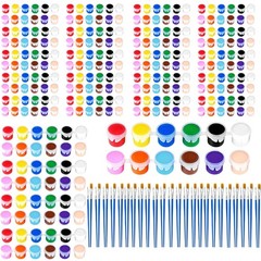 24 Pack Mini Acrylic Paint Set, 12 Colors Washable Acrylic Paint Strips with …