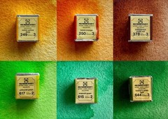 Vintage Rembrandt Watercolour Half Pan Set of 6 NOS Royal Talens Holland