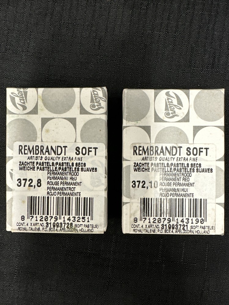 90’s Royal Talens Rembrandt Soft Pastels Extra Fine Red RARE Old Stock NEW