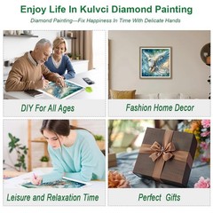 Eagle Diamond Painting Kits, 5D Special Shape Diamond Art Kits for Adults, Cryst