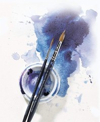 Pigmented Cotman Watercolor in Cerulean Blue, Ideal for Indoor and Outdoor Art