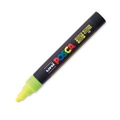 Posca Markers, Paint Marker, Fluorescent Yellow, 5M Medium Tip, Opaque, Acrylic