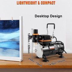 Dual Action Airbrush Kit 120W Electric Spray Gun for Art Nail Tattoo Makeup Mode