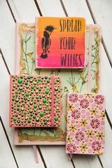Pastel Pink Art Sketchbook 80 Sheets Fine Acid Free Paper 4.7 X 4.7 Inches