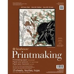Strathmore 400 Series Heavyweight Printmaking Pad 11×14 15 Sheets 280 gsm