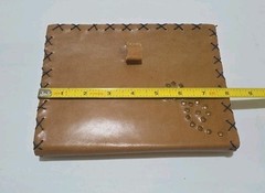 Brown Leather Stiched And Studded 8″x6″ Inch Journal-Art Sketch Book Thick Paper