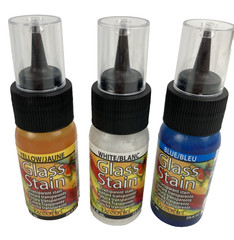 Lot DecoArt Transparent Glass Stain NOS (7 Colors) 1 oz. each Art Hobby Craft