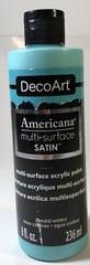 DecoArt Americana Multi-Surface Satin Acrylic Paint 8oz Coastal Waters DA523 Oun
