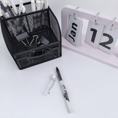 Fengtaiyuan LQB05P6 Straight Liquid Ballpoint Pen – Black Ink, BlackLQB05P6