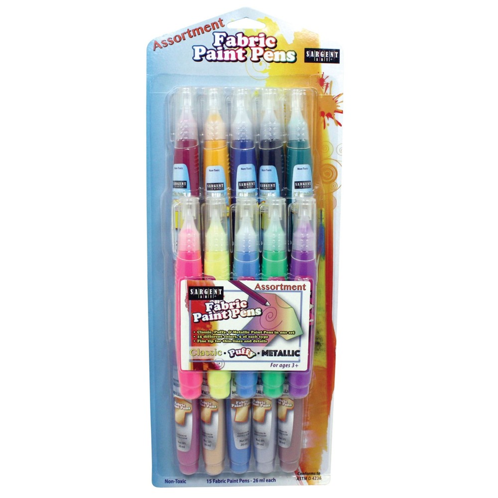 Sargent Art: Fabric Paint Pens, Arts & Crafts, Washable, Adult & Kid