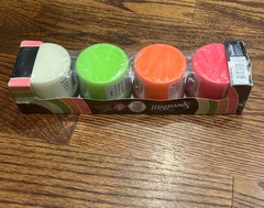 Fluorescent & Night Glo Fabric Screen Printing Ink Set, Set of 4, Glow in the Da