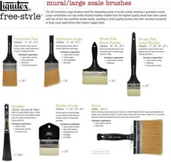 Liquitex 2 1301002 Professional Freestyle Large Scale Brush, 2", Beige