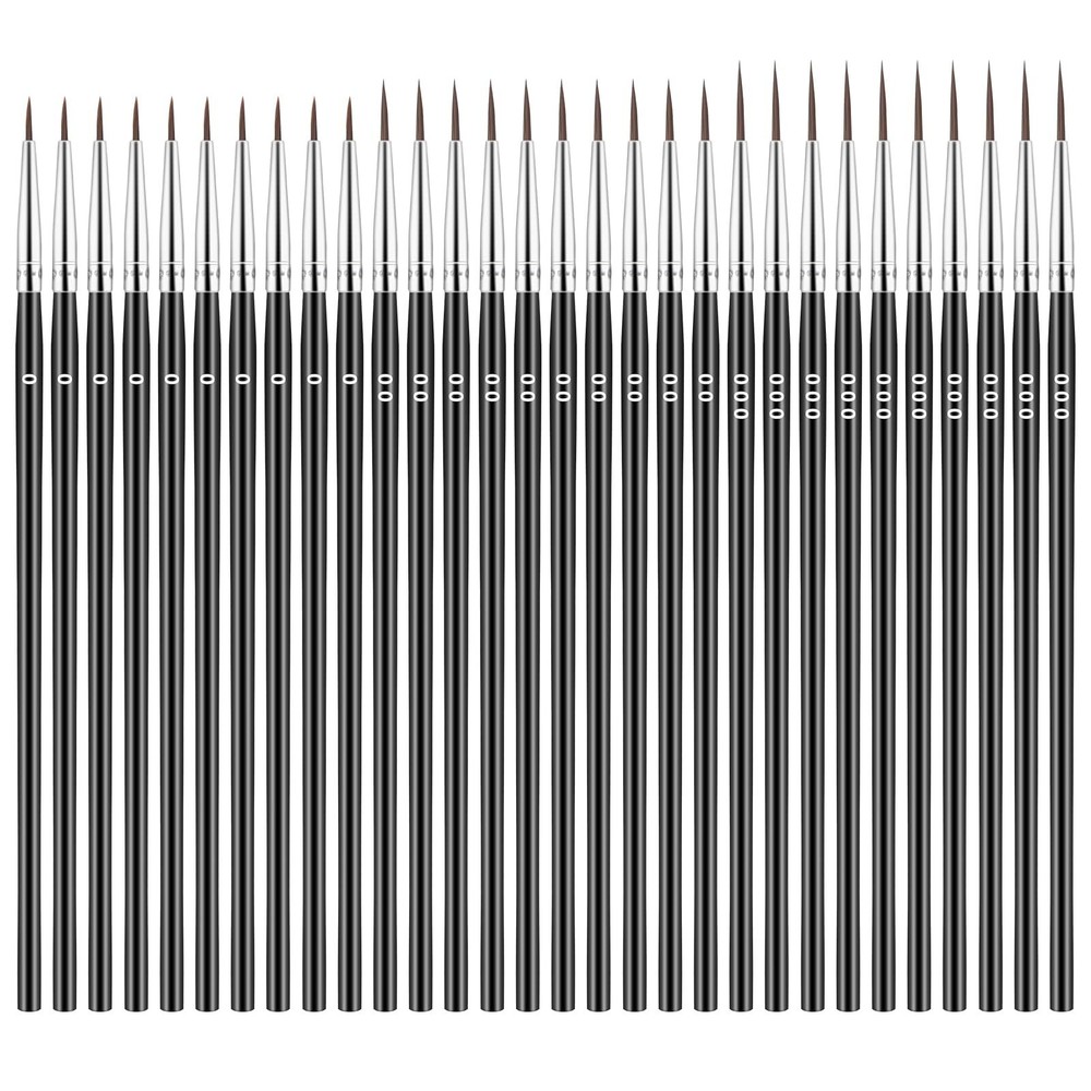 30 Pcs Miniature Paint Brushes Tiny Detail Paint Brushes for Watercolor Acrylic