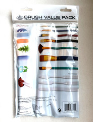 Royal & Langnickel Artist Paint Brushes (25) , Taklon Wood Handled Art Supplies