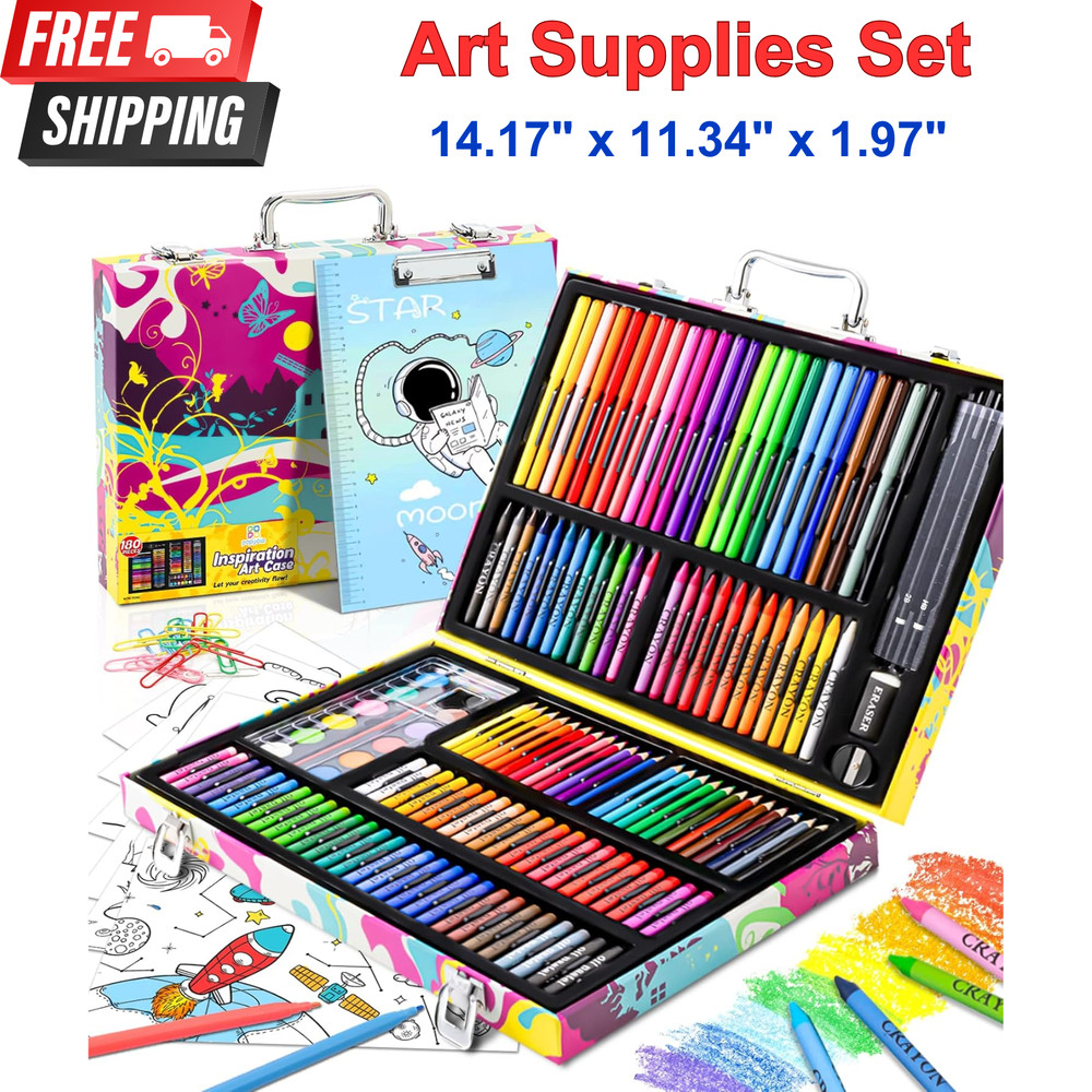 Art Supplies, Deluxe Drawing Painting Set for Kids Girls Boys Teens Coloring Art