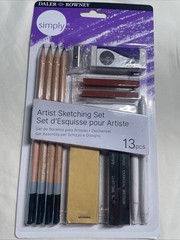 Daler-Rowney Simply… Sketching Set PENCIL ART SET NEW FREE Shipping In USA
