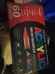 Guangna Acrylic Paint Markers,60 Colors with Direct-Liquid Ink Control System
